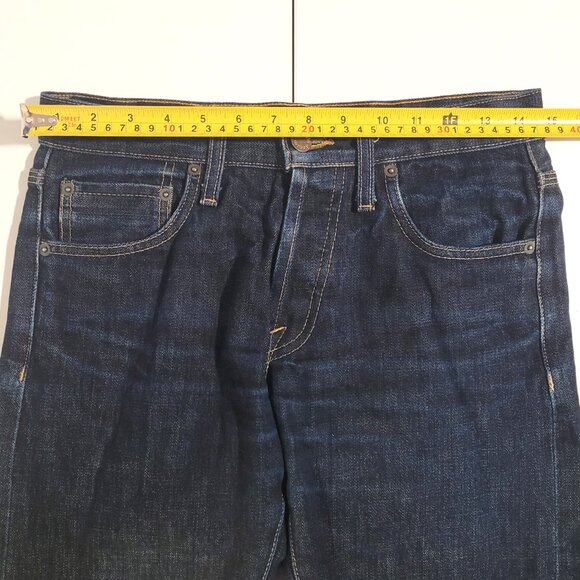 Baldwin Denim The Henley Classic Slim Selvedge Denim Dark Blue Jeans - Size 29 - Picture 10 of 12